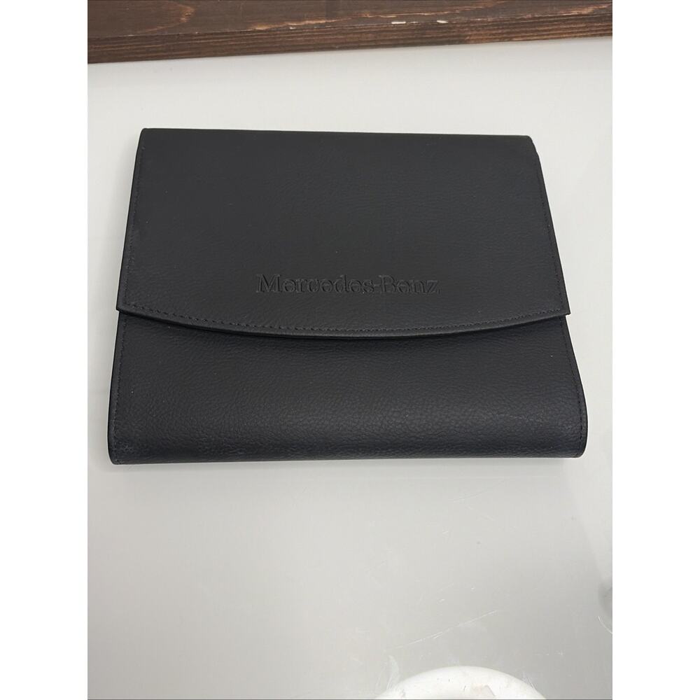 Mercedes-Benz OEM Black Leather Owners Manual Case Document Holder